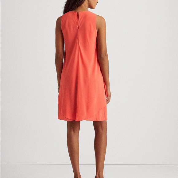 Lauren Ralph Lauren Petite Layered Georgette Dress - Picture 2 of 9